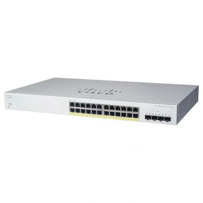 Abbildung von Cisco Business CBS220 24P 4X Smart Switch 24 GE Ports PoE 4x10G SFP+ 3 Jahre eingeschränkte Hardwaregarantie (CBS220 EU)