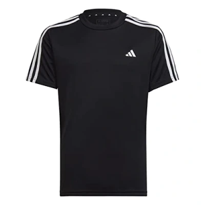 Abbildung von adidas Sportswear Essentials Aeroready 3STRIPES Regularfit Sport Tshirt für Kinder, Größe: 128, Dunkelblau weiss