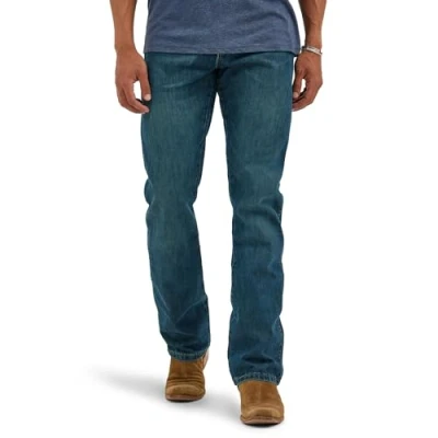 Abbildung von Wrangler Herren Jeans, hohe Größe, Retro, schmale Passform, Bootcut, River Wash, 34W / 34L