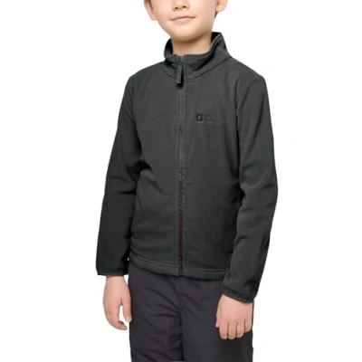 Abbildung von Jack Wolfskin Taunus Fleecejacke für Kinder, Größe: 92, Granite black