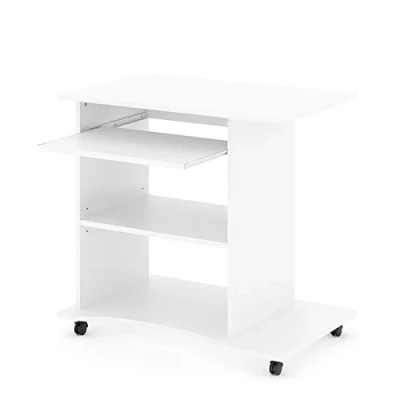 Abbildung von Vicco Laptoptisch Harm, Weiß, 80 x 50 cm