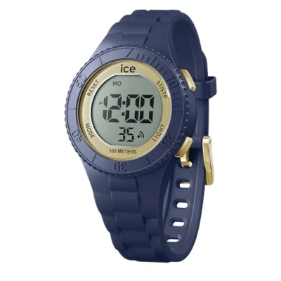 Abbildung von Ice WATCH Digit Dark Blue Gold Blaue Jungen/Unisexuhr mit Plastikarmband 021618 (Small)