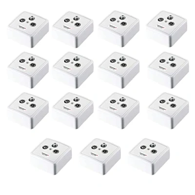 Abbildung von Premium X 15x PX3 DC 3 Fach SAT Durchgangsdose Durchgang Antennendose Dose TV Radio DVB T Unicable Aufputz Unterputz
