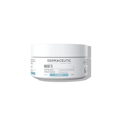 Abbildung von Dermaceutic Mask 15 Talgregulierende Gesichtsmaske Glykolsäure, Salicylsäure und Bentonit Tonerde Maske Porentiefe Reinigung 50 ml
