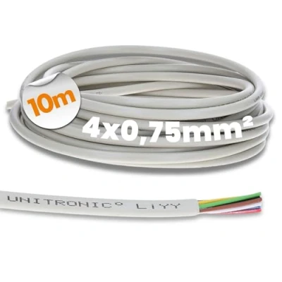 Abbildung von 10 Meter Lapp 0028604 LiYY Steuerleitung 4x0,75 mm² I Datenkabel LED Verlängerung Kabel Signalkabel 4 adrig Klingelkabel Datenleitung