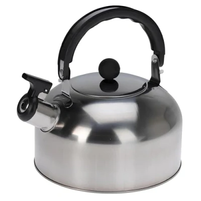 Abbildung von Koopman Wasserkessel Silber, (1 tlg), Mit Henkel, Pfeifend, 2 Liter, Wasserkocher