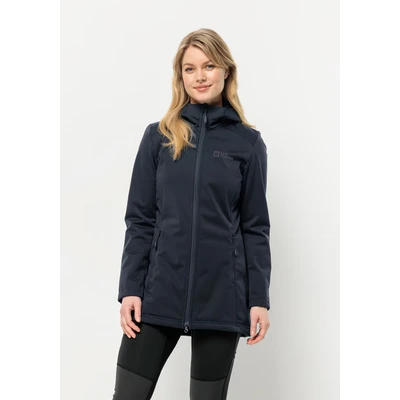 Abbildung von Jack Wolfskin Windhain W Softshelljacke, Damen, Größe: Large, Night blue
