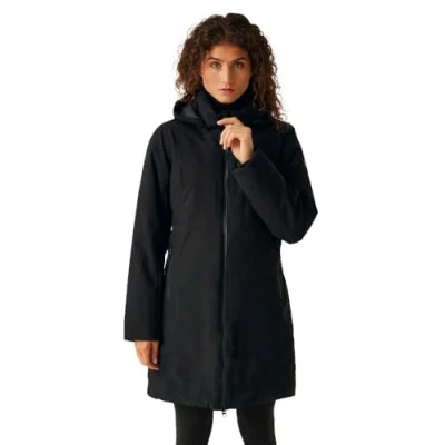 Abbildung von Regatta Yewbank IV Isolierte wasserdichte Damenjacke, Schwarz/Schwarz, Größe 46