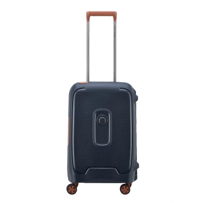 Abbildung von DELSEY PARIS MONCEY Valise cabine rigide matière recyclée et Recyclable 55x35x25 cm 38 litres S Bleu Encre