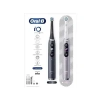 Abbildung von Oral B iO 9 Series Duo Elektrische Zahnbürsten Schwarz und Rosé