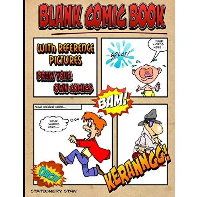 Abbildung von Blank Comic Book with Reference Pictures: Draw Your Own Comics