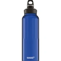 Abbildung von SIGG Alu Sport Trinkflasche WMB Traveller Blau Klimaneutral Zertifiziert Für Kohlensäurehaltige Getränke Geeignet Auslaufsicher Federleicht BPA frei 1,5L