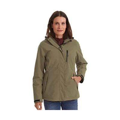Abbildung von Killtec Damen Outdoorjacke Funktionsjacke mit abzippbarer Kapuze KOW 140 WMN Jckt wasserdicht, Winddicht, atmungsaktiv 00762 helloliv 48