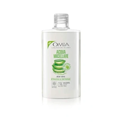Abbildung von Omia Acqua Micellare Viso Aloe Vera del Salento Eco Bio, Struccante Idratante ed Equilibrante Adatto a Tutti i Tipi di Pelle, Dermatologicamente Testato Flacone da 400 ml