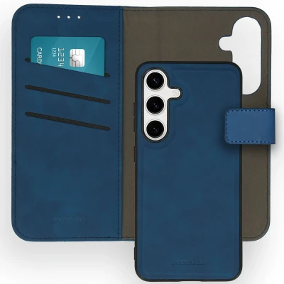 Abbildung von Samsung Galaxy S24 Hülle Kunstleder iMoshion Klapphülle/2 in 1 Case Handyhülle Blau