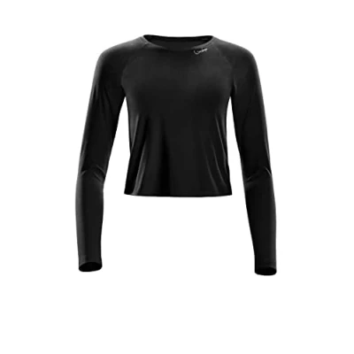 Abbildung von Winshape Cropped LONG Sleeve Langarmshirt, Damen, Größe: XS, Black