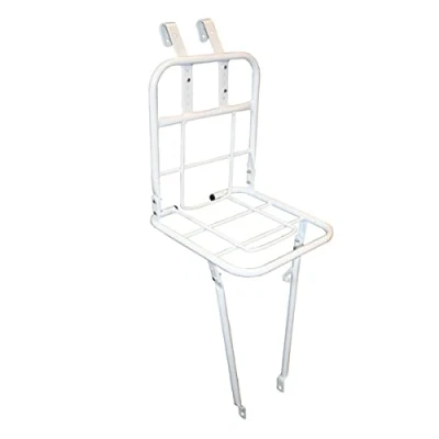 Abbildung von Fahrrad Vorderradträger Packträger Weiß