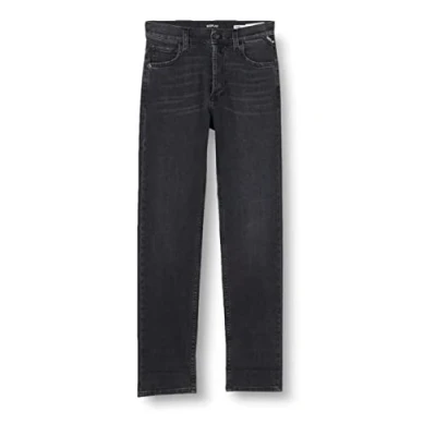 Abbildung von Replay Damen Jeans Maijke Straight Fit Bio, Dark Grey 097 (Grau), 29W / 30L