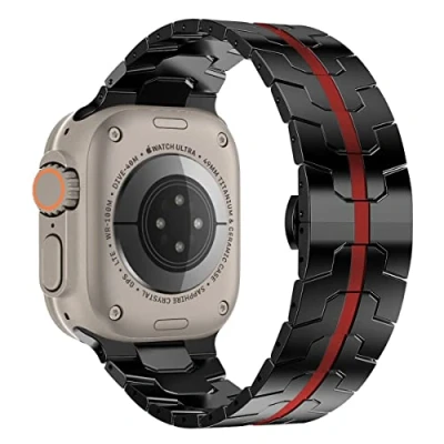 Abbildung von Wigento Smartwatch Armband Für Apple Watch Ultra 1 + 2 49 9 8 7 45 6 SE 5 4 44 3 42