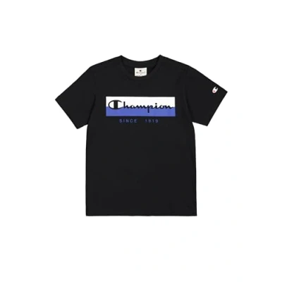 Abbildung von Champion Crewneck Graphic SHOP Tshirt print für Kinder, Größe: 104/110, Black