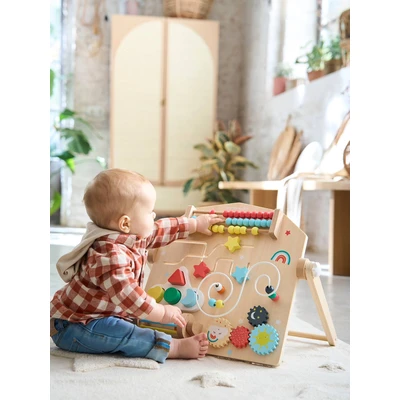 Abbildung von Vertbaudet Kinder Activity Board, Holz FSC® Mix Mehrfarbig ONE Size