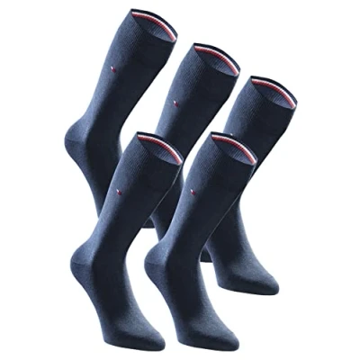 Abbildung von Tommy Hilfiger Herrensocken 5 Paar Pack Classic Casual Business Socken navy blau 43 46
