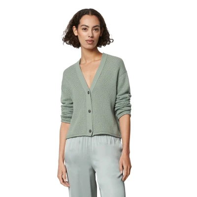 Abbildung von Marc O&#039;Polo Cardigan Longsleeve V NECK Strickjacke, Damen, Größe: Small, Faded mint