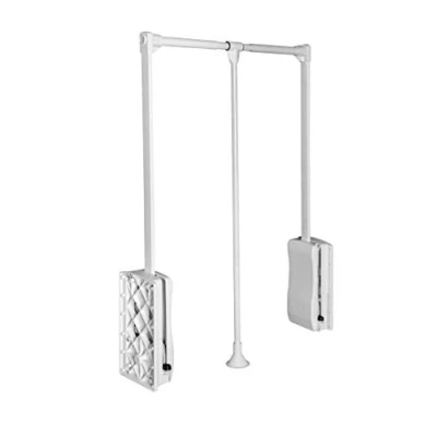 Abbildung von GTV Stromabnehmer mit Öllift 645mm 910mm Kleiderlift Öldruckfeder Schrankbreiteweiß Stahl aus Aluminium