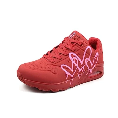 Abbildung von Skechers Sport UNO X Goldcrown Sneaker low, Damen, Größe: 37, Red/pink Schuhe