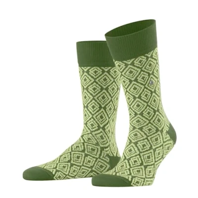 Abbildung von Burlington Herren Socken Coastal Couture M So Baumwolle gemustert 1 Paar, Grün Palm Tree 7613, 40 46