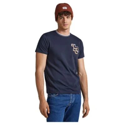 Abbildung von Pepe Jeans Basic Willy Tshirt print, Herren, Größe: Medium, Dulwich blue