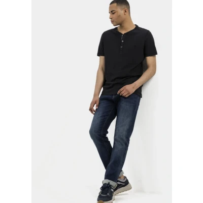 Abbildung von camel active Herren Regular Fit 5 Pocket Jeans aus Baumwolle Blau, menswear 34/36