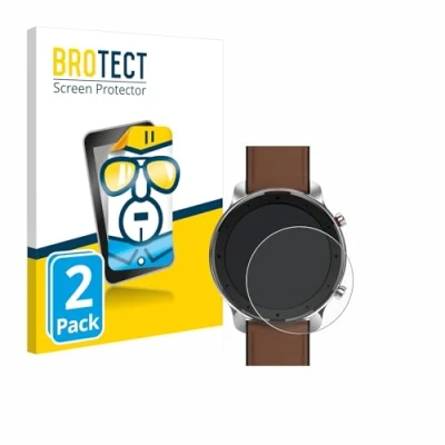 Abbildung von BROTECT (2 Stück Schutzfolie für Huami Amazfit GTR (47 mm) Displayschutz Folie Ultra Klar