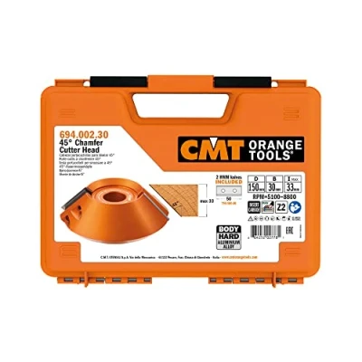 Abbildung von CMT ORANGE TOOLS 694.002.30 HARTMETALL FASEMESSERKOPF 45 Z2 D=150X35X30