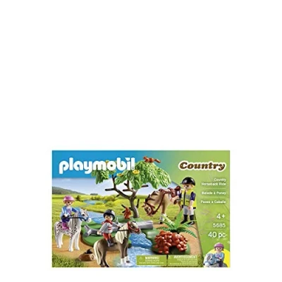 Abbildung von Playmobil® Spielwelt Country 5685 Horseback Ausritt mit Pferden, Pferd Reiter Figuren Spiel Set Pferde Reiterhof Zubehör Spielzeug