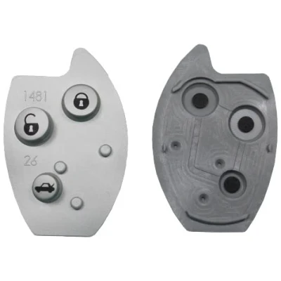 Abbildung von 1x Klappschlüssel 3 Tasten Tastenfeld Gummi Pad Reparatur Auto Citroen C5 XSARA Neu