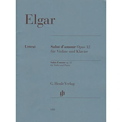 Abbildung von Salut d&#039;amour op. 12 für Violine und Klavier: Instrumentation: Violin and Piano (G. Henle Urtext Ausgabe)