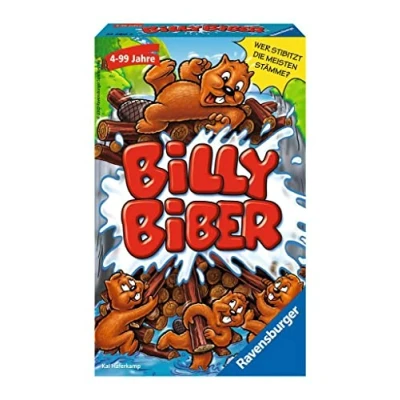 Abbildung von Ravensburger 23280 Billy Biber, Mitbringspiel für 1 4 Spieler, Kinderspiel ab Jahren, kompaktes Format, Reisespiel
