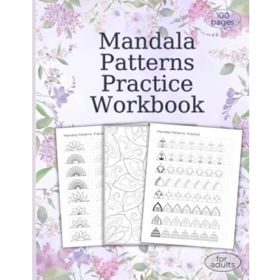 Abbildung von Mandala Patterns for Practice Workbook, Pattern Templates Drawing, Training Art Zentangle Tracing, ... Tracing Drawing