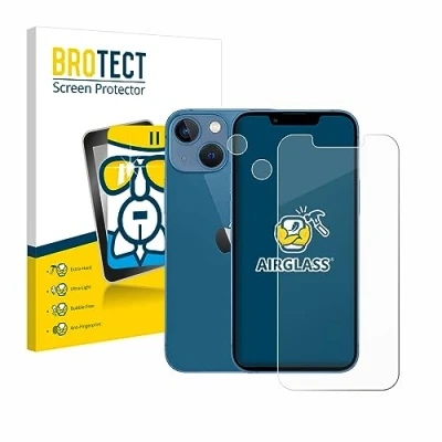 Abbildung von BROTECT Schutzglas für Apple iPhone 13 mini (Display+Kamera) Schutzfolie Panzer Folie Glas [Extrem Kratzfest 9H, Anti Fingerprint, Ultra Transparent]