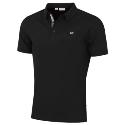 Abbildung von Calvin Klein Herren Campus Sport Stretch Golf Poloshirt Schwarz XXXXXL