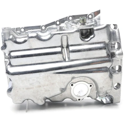 Abbildung von METZGER 7990155 Ölwanne mit Ölablassschraube Bohrung für Ölstandsensor, ohne Ölwannendichtung Aluminium Druckguss VOLKSWAGEN: Polo VI