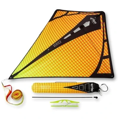Abbildung von Prism Kite Technology Vertex High Flying Diamond Drachen mit 3 m langem Dreifachschlang, Infrarot