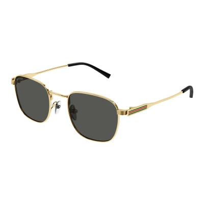 Abbildung von Gucci Sonnenbrille goldcoloured/grey, Herren, Größe: 50, Gold coloured/grey