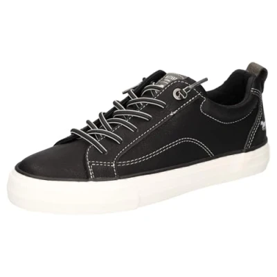 Abbildung von Mustang Damen 1272 311 Schnuerhalbschuh, schwarz, 39 EU