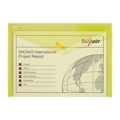 Abbildung von Snopake Polyfile Dokumententaschen/12840X A4 gelb Inh.5