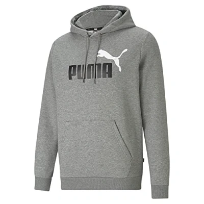 Abbildung von Puma BIG LOGO Hoodie Kapuzenpullover, Herren, Größe: Large, Grau
