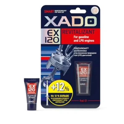 Abbildung von XADO EX120 für Benzin und Autogasmotoren 9ml Höchstleistung, zuverlässigen Schutz Motor Reparatur, verbesserte Effizienz &amp; Beschleunigung Minimierte Geräusche