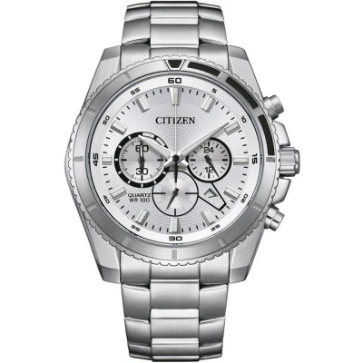 Abbildung von Citizen Chronograph AN8200 50A, Armbanduhr, Quarzuhr, Herrenuhr, Edelstahlarmband
