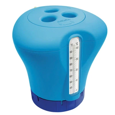 Abbildung von Poolomio Badethermometer Chlordosierer mit Thermometer verschiedene Farbe
